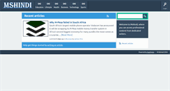 Desktop Screenshot of mshindi.com
