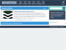 Tablet Screenshot of mshindi.com
